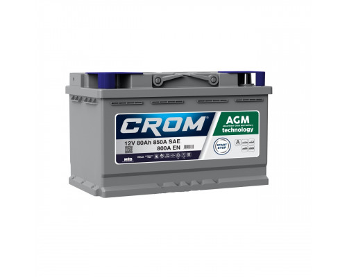 Аккумулятор CROM 80 А/ч AGM R